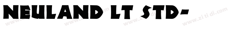 Neuland LT Std字体转换